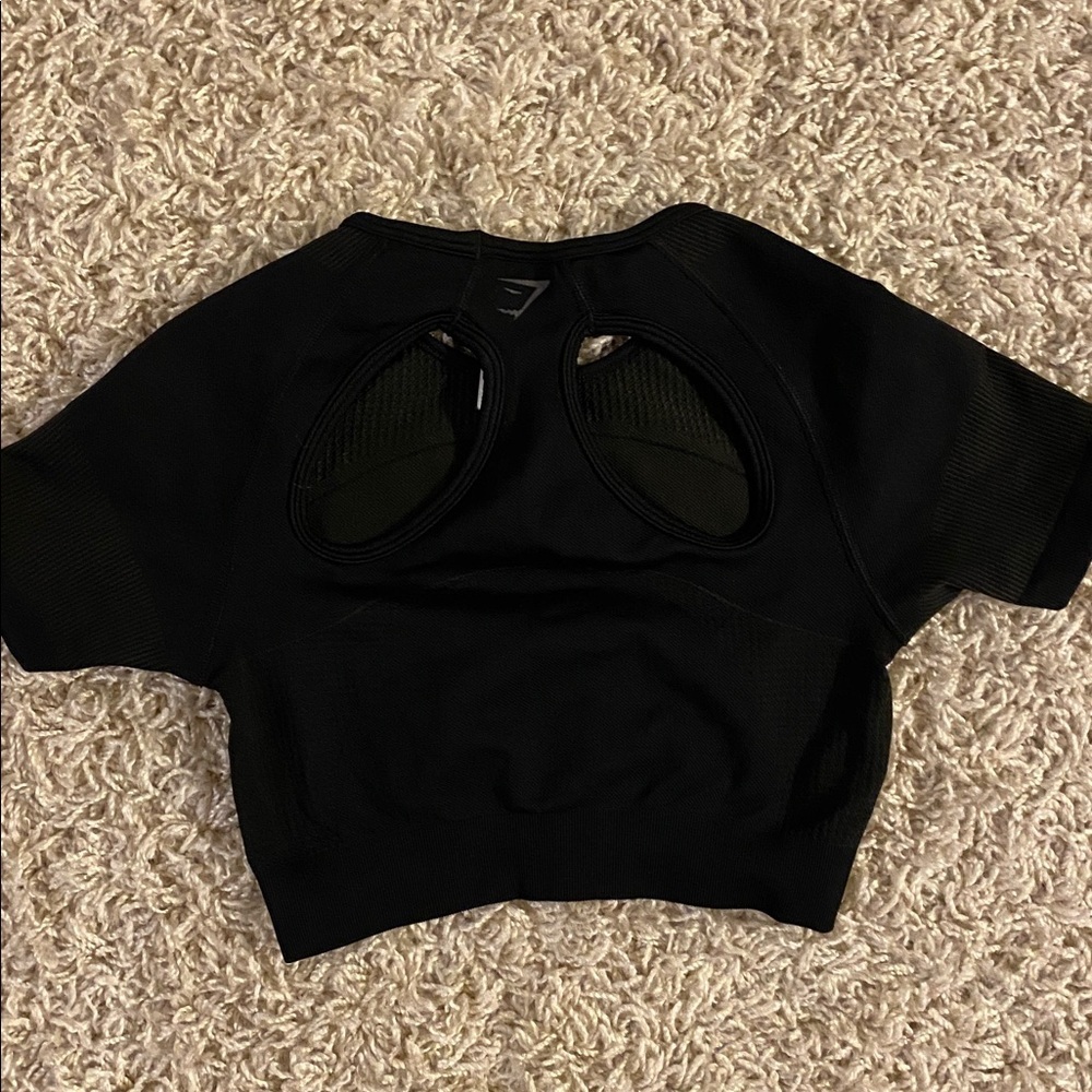 Gymshark Black Women's Crop Top size S - Picture 3 of 3
